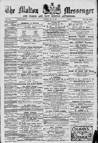 cover page of Malton Messenger published on May 22, 1880