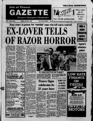 cover page of Isle of Thanet Gazette published on May 22, 1987