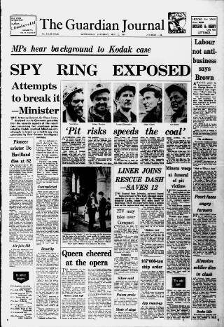 cover page of Nottingham Guardian published on May 22, 1965