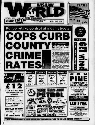 cover page of Wishaw World published on June 13, 1997
