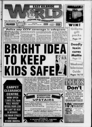 cover page of East Kilbride World published on November 12, 1999