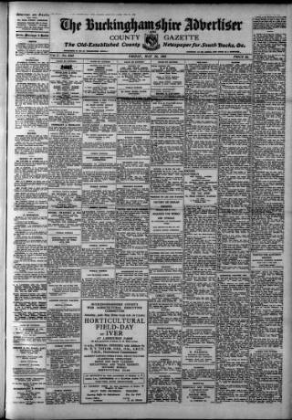 cover page of Buckinghamshire Advertiser published on May 22, 1942