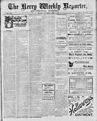 cover page of Kerry Reporter published on April 1, 1905