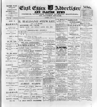cover page of East Essex Advertiser and Clacton News published on June 13, 1903
