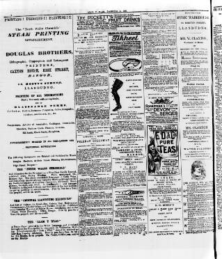 cover page of Llais Y Wlad published on November 2, 1883