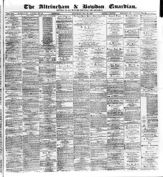 cover page of Altrincham, Bowdon & Hale Guardian published on May 22, 1886