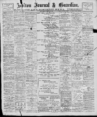 cover page of Bolton Journal & Guardian published on May 22, 1897