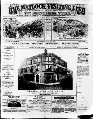 cover page of Matlock Visiting List published on May 22, 1901