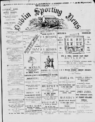 cover page of Dublin Sporting News published on June 13, 1893