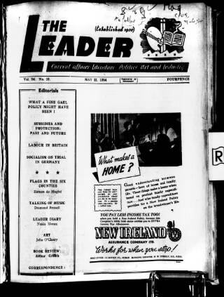 cover page of Dublin Leader published on May 22, 1954