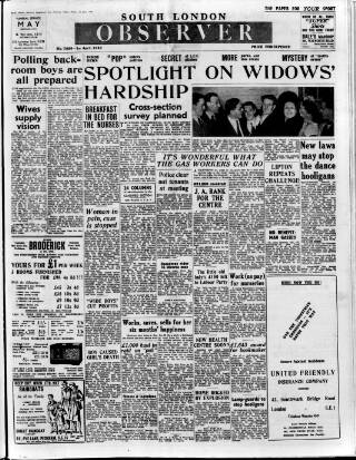 cover page of South London Observer published on April 1, 1949