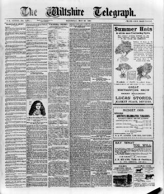 cover page of Wiltshire Telegraph published on May 22, 1909