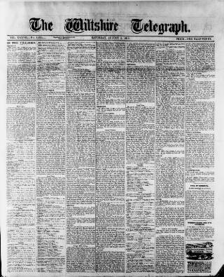 cover page of Wiltshire Telegraph published on August 2, 1913
