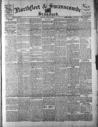 cover page of Northfleet and Swanscombe Standard published on August 2, 1902