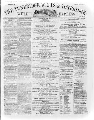 cover page of Tunbridge Wells Weekly Express published on May 22, 1866