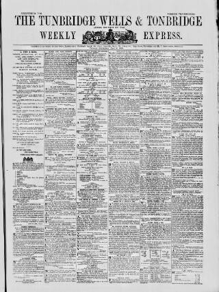 cover page of Tunbridge Wells Weekly Express published on April 16, 1889
