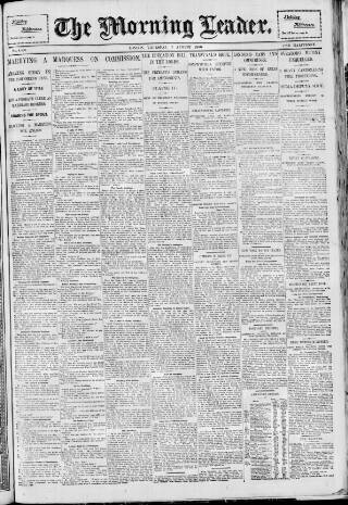 cover page of Morning Leader published on August 2, 1906