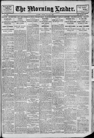 cover page of Morning Leader published on May 22, 1908