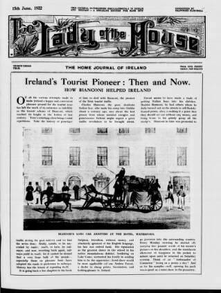 cover page of Lady of the House published on June 15, 1922