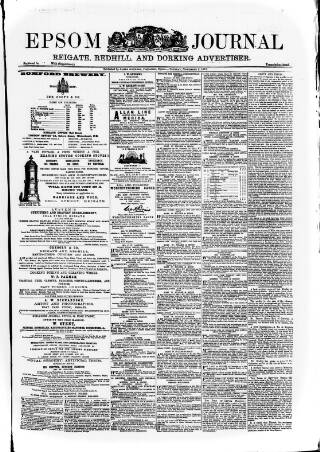 cover page of Epsom Journal published on November 2, 1875