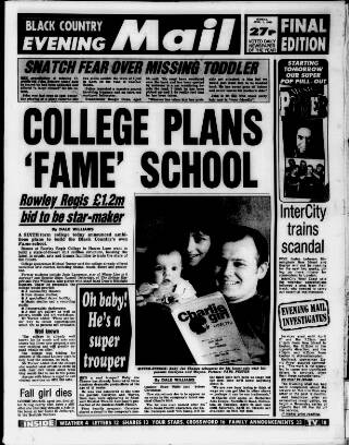 cover page of Sandwell Evening Mail published on April 1, 1996