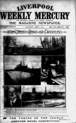 cover page of Liverpool Weekly Mercury published on April 1, 1911