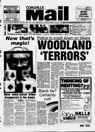 cover page of Coalville Mail published on April 1, 1993