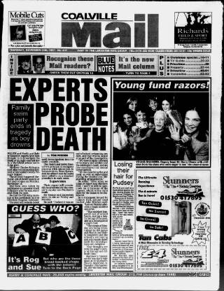 cover page of Coalville Mail published on November 26, 1998