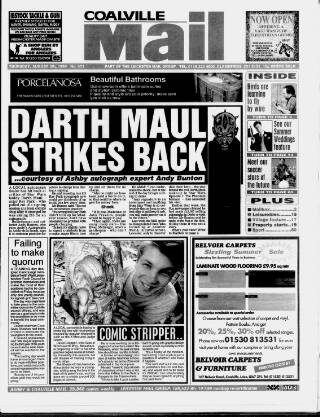 cover page of Coalville Mail published on August 5, 1999