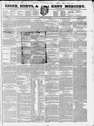 cover page of Essex & Herts Mercury published on June 13, 1837