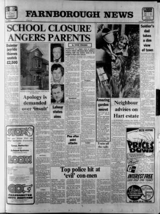 cover page of Farnborough News published on April 1, 1977