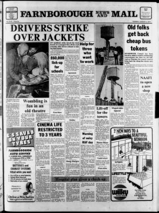 cover page of Farnborough News published on August 2, 1977