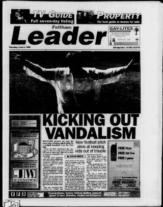 cover page of Feltham Leader published on June 3, 1999