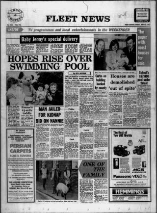 cover page of Fleet News published on May 22, 1987