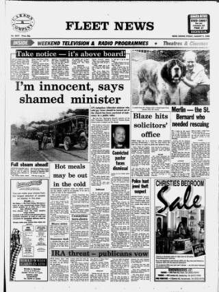 cover page of Fleet News published on August 5, 1988