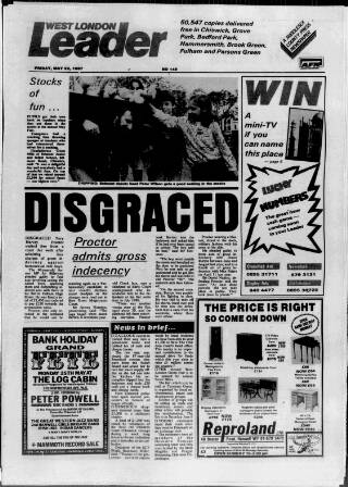cover page of Hammersmith & Chiswick Leader published on May 22, 1987