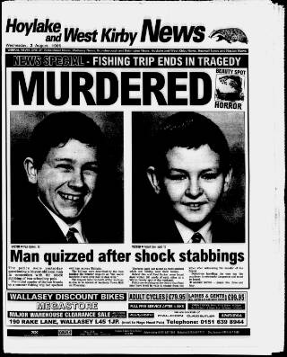 cover page of Hoylake & West Kirby News published on August 2, 1995