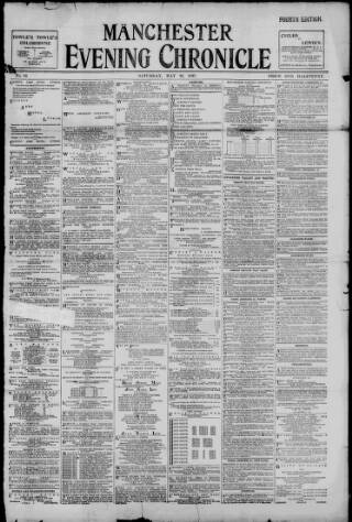 cover page of Manchester Evening Chronicle published on May 22, 1897