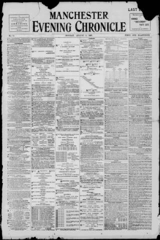cover page of Manchester Evening Chronicle published on August 2, 1897