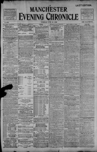 cover page of Manchester Evening Chronicle published on June 13, 1899