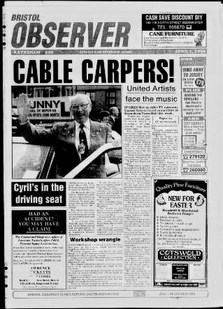 cover page of New Observer (Bristol) published on April 1, 1994