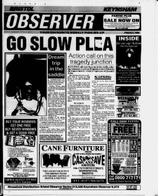 cover page of New Observer (Bristol) published on August 2, 1996