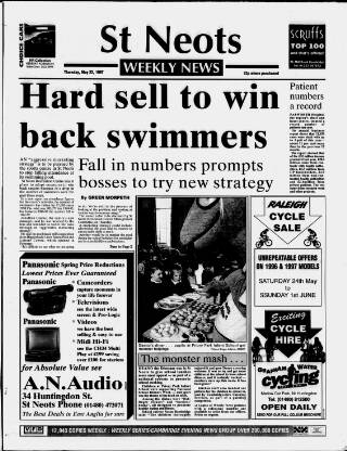 cover page of St. Neots Weekly News published on May 22, 1997