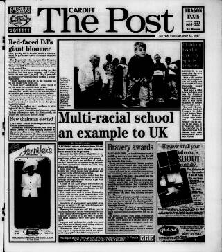 cover page of Cardiff Post published on May 22, 1997