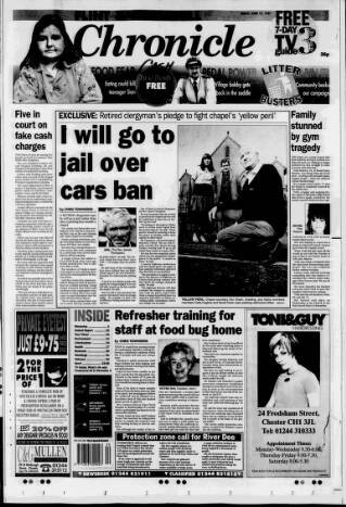 cover page of Flint & Holywell Chronicle published on June 13, 1997