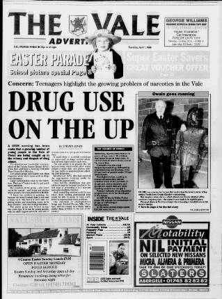 cover page of Vale Advertiser published on April 1, 1999