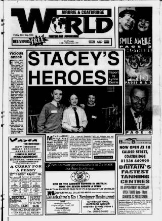 cover page of Airdrie & Coatbridge World published on May 22, 1998