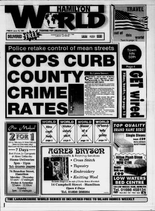 cover page of Hamilton World published on June 13, 1997