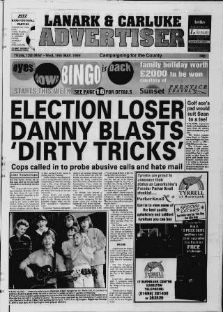 cover page of Lanark & Carluke Advertiser published on May 19, 1999