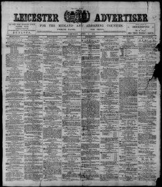 cover page of Leicester Advertiser published on April 1, 1911